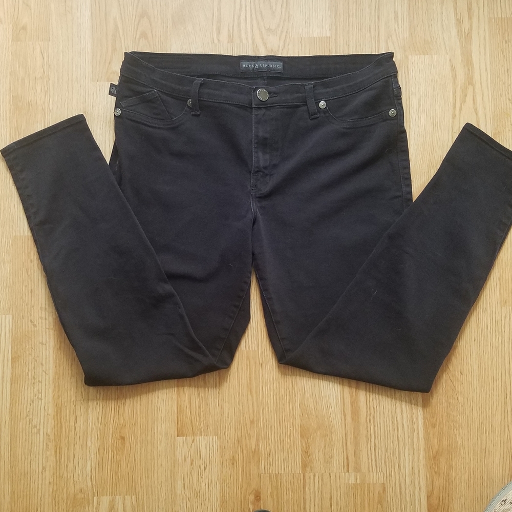 R&R Black Jeans - EUC - Size 16M